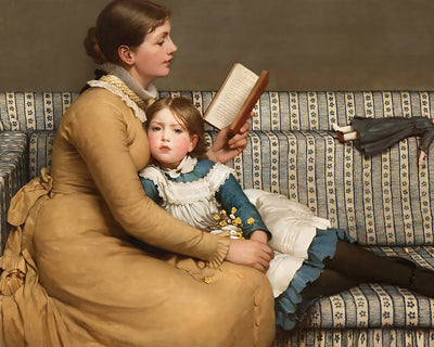 Alice in Wonderland Painting by George Dunlop Leslie 8x10" Art Print