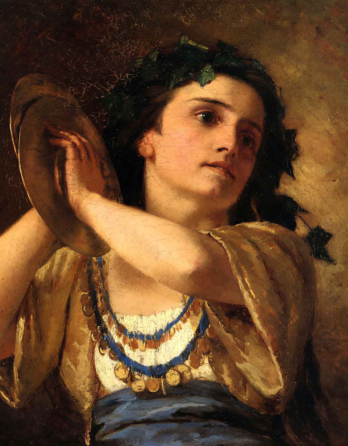 Bacchante Art Print 1872 Painting by Mary Cassatt (6 Sizes) - High Quality