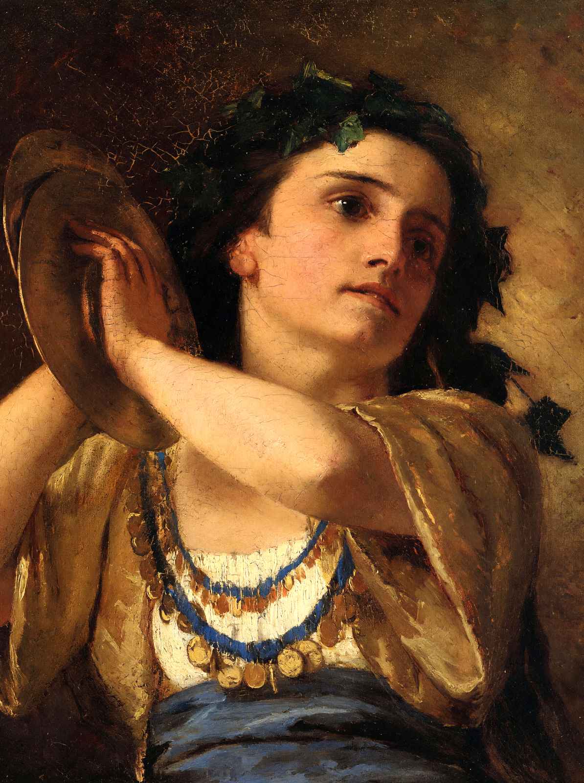 Bacchante Art Print 1872 Painting by Mary Cassatt (6 Sizes) - High Quality