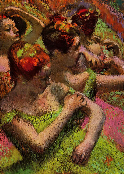 Ballerinas Adjusting Their Dresses Fine Art Print 1899 by Edgar Degas (6 Sizes)