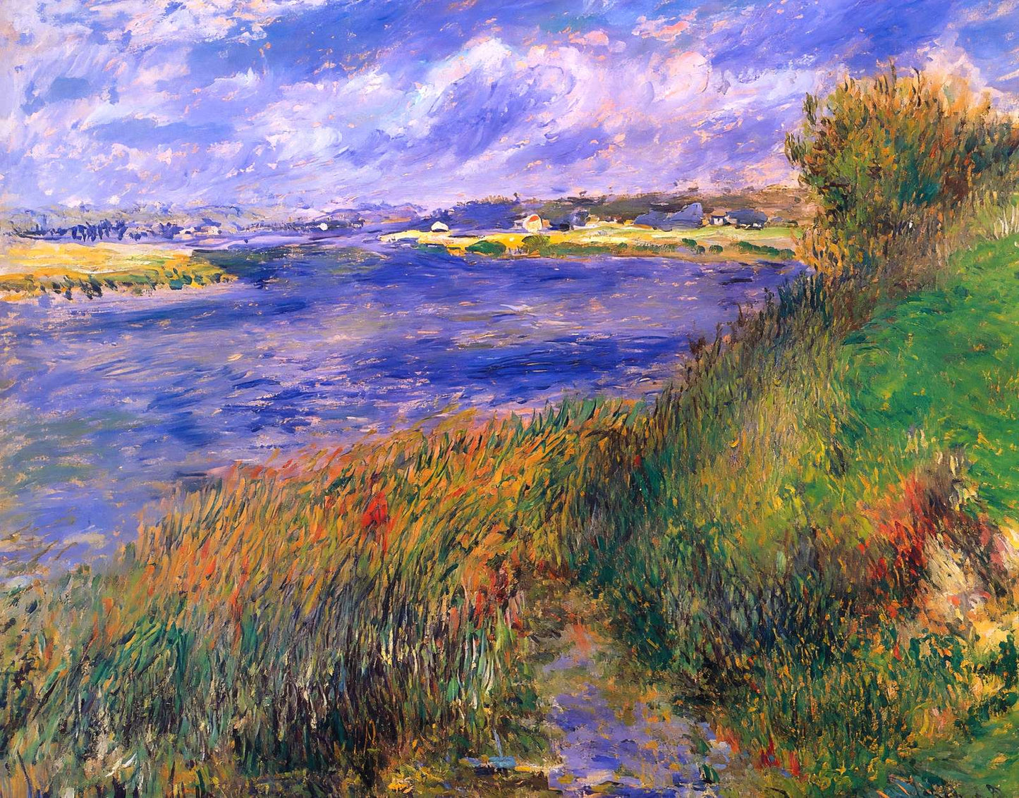 Banks of the Seine at Champrosay Art Print 1876 by Renoir (6 Sizes)