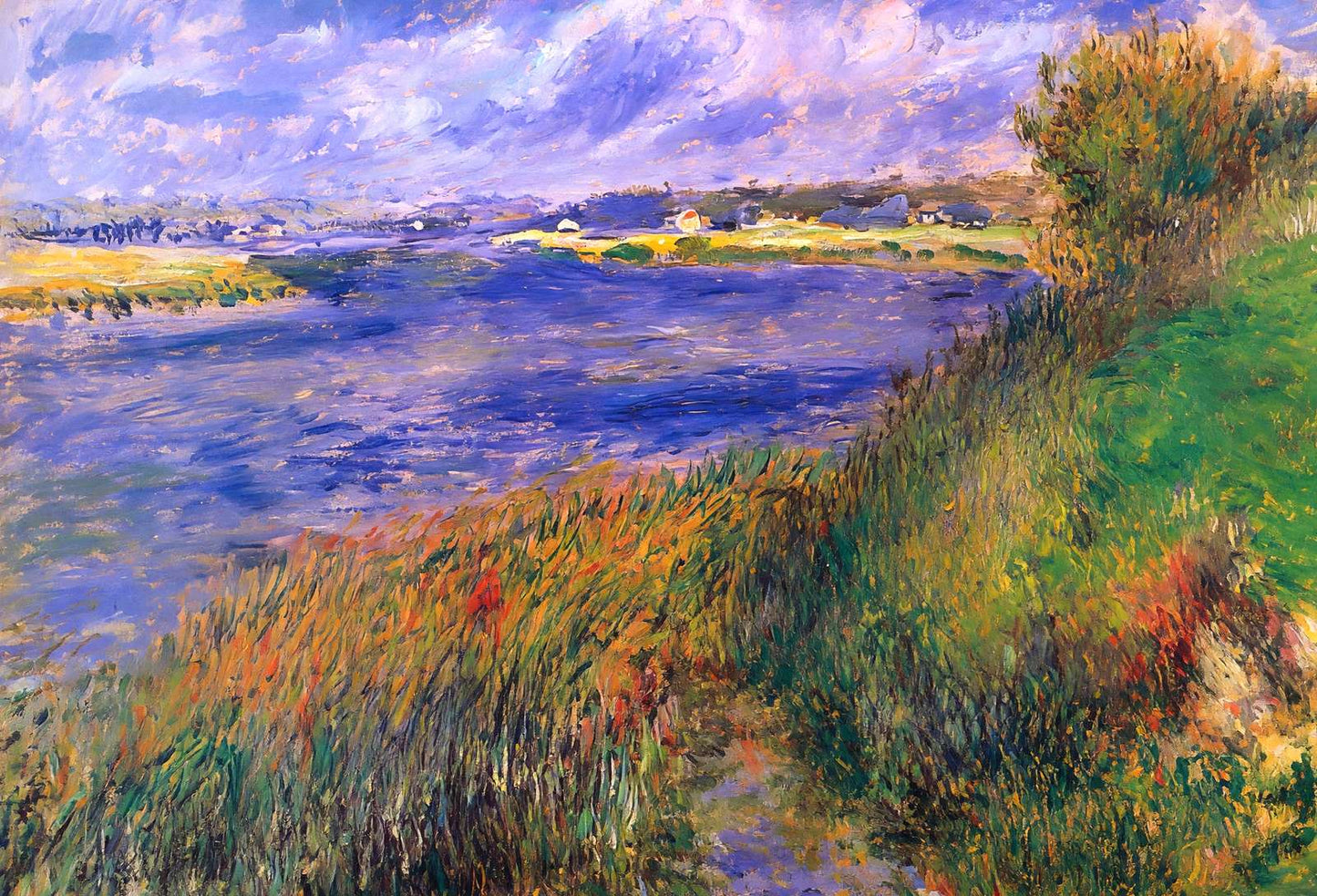 Banks of the Seine at Champrosay Art Print 1876 by Renoir (6 Sizes)