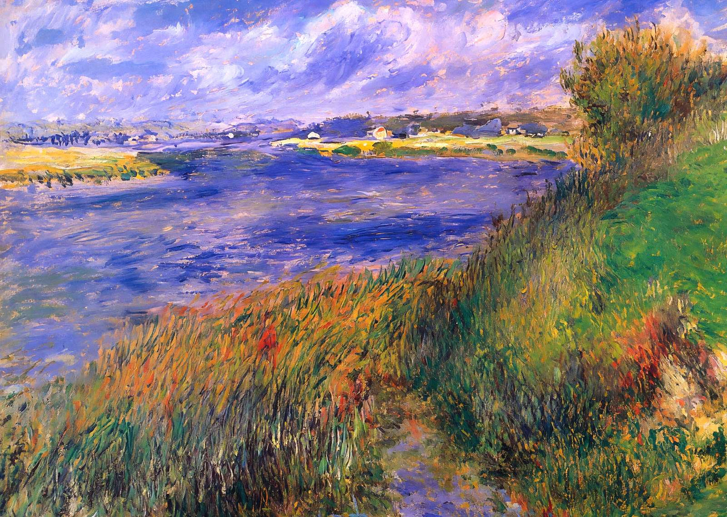 Banks of the Seine at Champrosay Art Print 1876 by Renoir (6 Sizes)