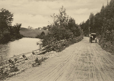 Bangor Street Houlton Maine in 1905 Restored Photo Print (7 Sizes)