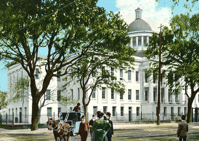 Barton Academy Mobile Alabama in 1905 Vintage Print (7 Sizes) - Premium Quality