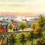 The Basin from Federal Hill Baltimore Vintage Print (7 Sizes) - Archival Paper