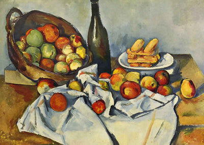 Basket of Apples Art Print 1895 Painting by Paul Cezanne (6 Sizes)