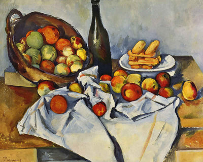Basket of Apples painting print by Paul Cezanne
