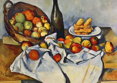 Basket of Art Print Apples by Paul Cezanne (6 Sizes) - Still Life