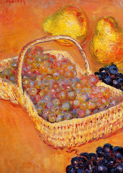 Basket of Grapes, Quinces and Pears 1882 by Claude Monet Art Print (6 Sizes)