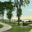 Battery Park Burlington in 1907 Vintage Print (7 Sizes) - Restored