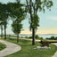 Battery Park Burlington in 1907 Vintage Print (7 Sizes) - Restored