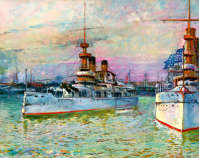 Battleships at Newport News
