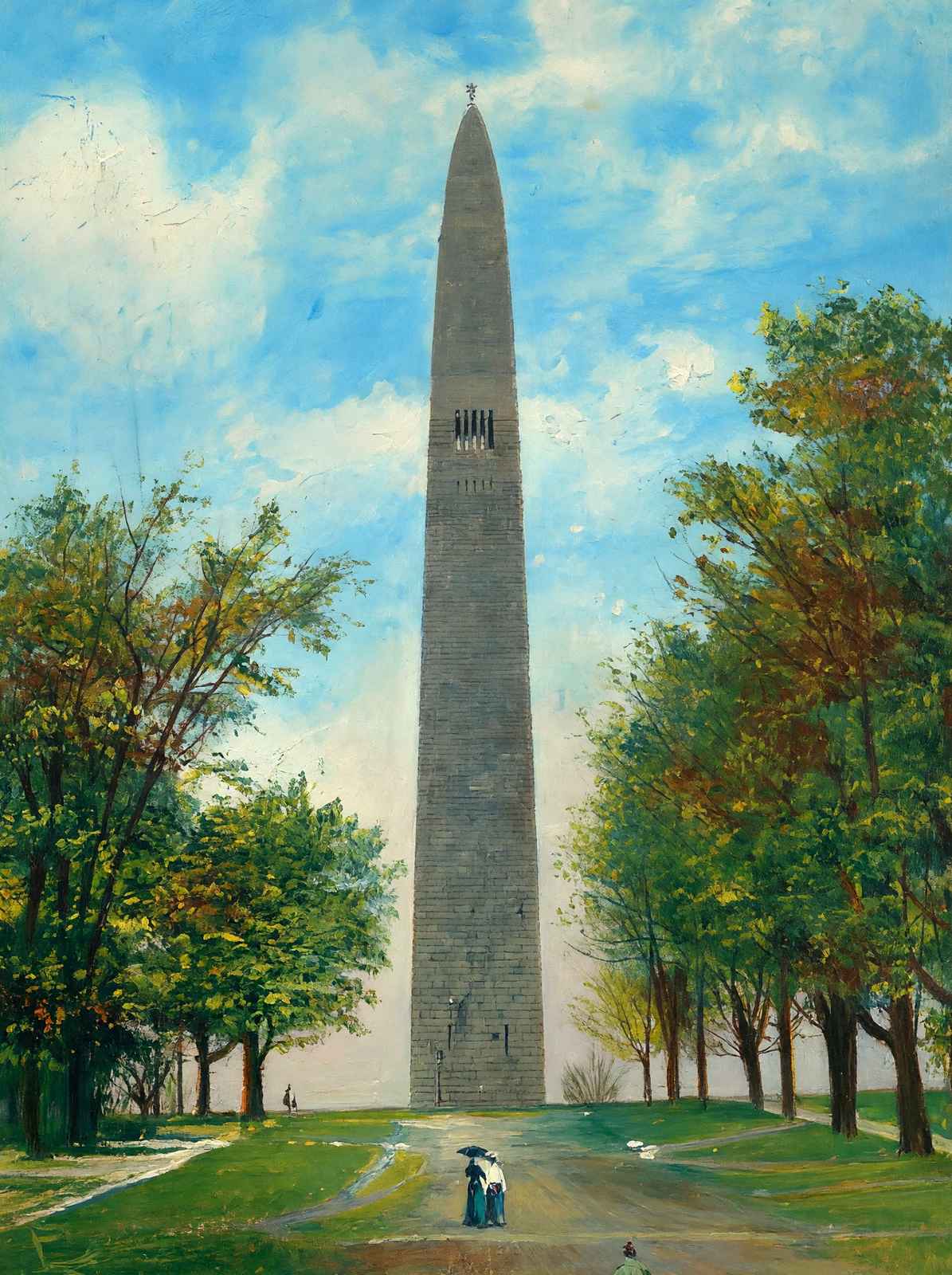 Battle Monument Bennington VT in 1907 Art Print (7 Sizes) - High Quality