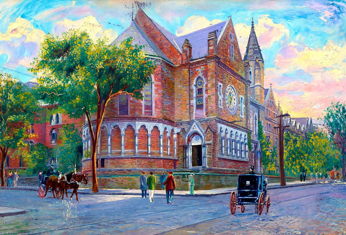Battell Chapel Yale Divinity School in 1904 Art Print (7 Sizes)