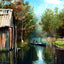 Bayou Barataria LA in 1907 Vintage Print (7 Sizes) - High Quality