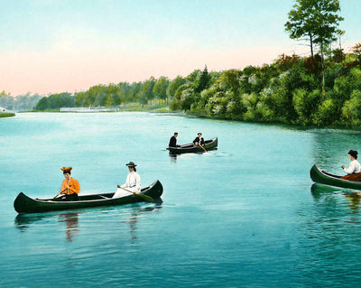 Bayou Chico in Pensacola in 1904 vintage print