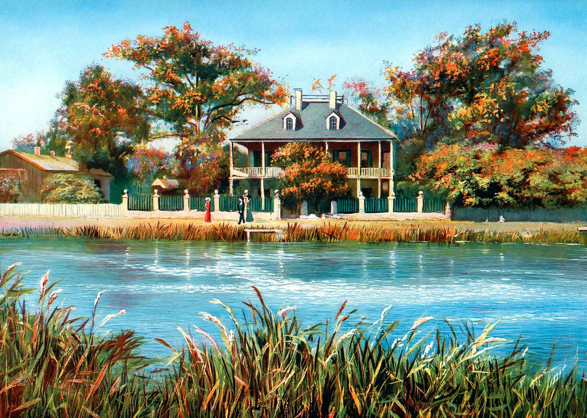 Bayou St John New Orleans in 1907 Vintage Print (7 Sizes) - Restored