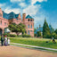 A Beautiful Western Home in 1908 Vintage Print (7 Sizes) - Reproduction