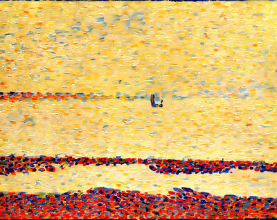 Beach at Gravelines fine art print by Georges Seurat (1890)