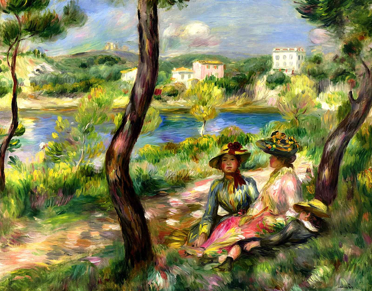 Beaulieu 1890 Painting by Pierre-Auguste Renoir Art Print (6 Sizes) - Acid Free