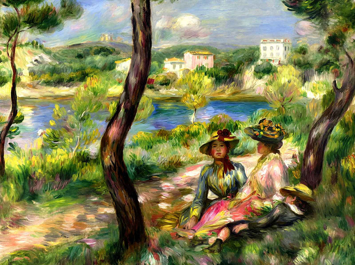 Beaulieu 1890 Painting by Pierre-Auguste Renoir Art Print (6 Sizes) - Acid Free
