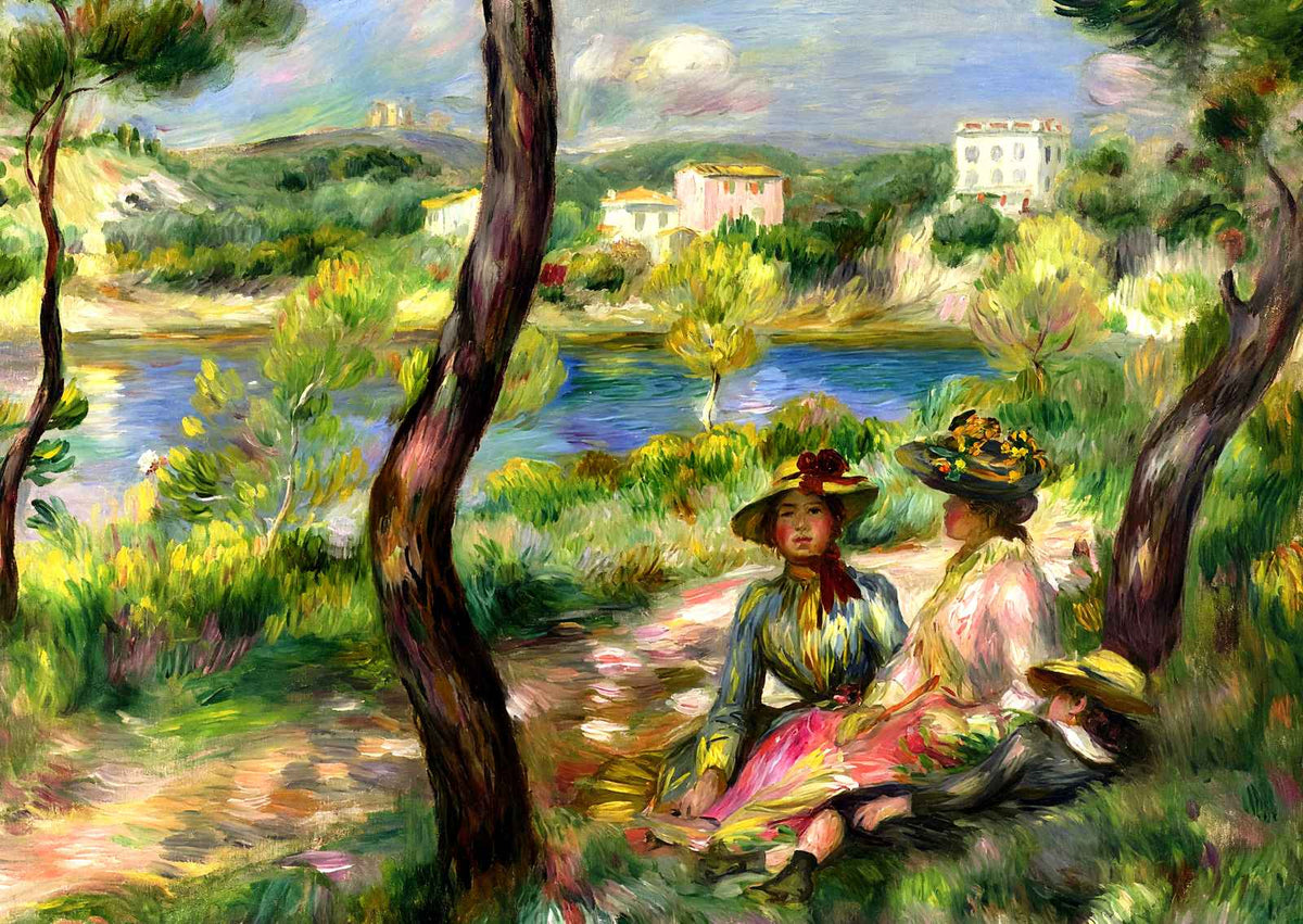 Beaulieu 1890 Painting by Pierre-Auguste Renoir Art Print (6 Sizes) - Acid Free