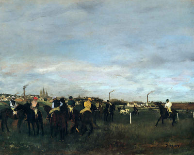 Before the Race art print by Edgar Degas (1872)