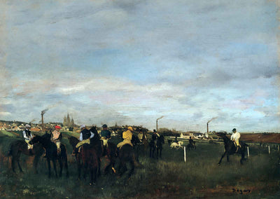 Before the Race Fine Art Print 1872 Painting by Edgar Degas (6 Sizes)