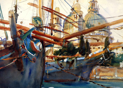 Behind the Salute Art Print 1907 Painting by John Singer Sargent (6 Sizes)