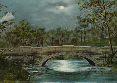 Belknap Bridge Cherokee Park Louisville in 1907 Vintage Print (7 Sizes)
