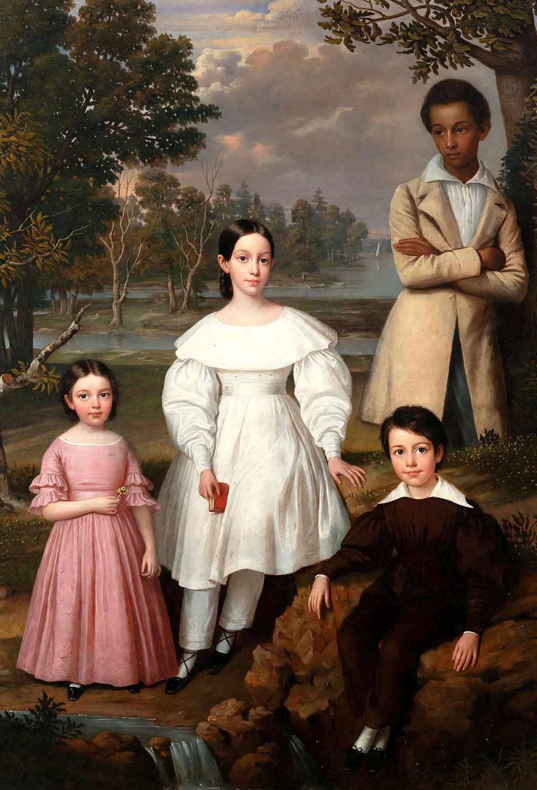 Bélizaire and the Frey Children by Jacques Amans Fine Art Print (6 Sizes)
