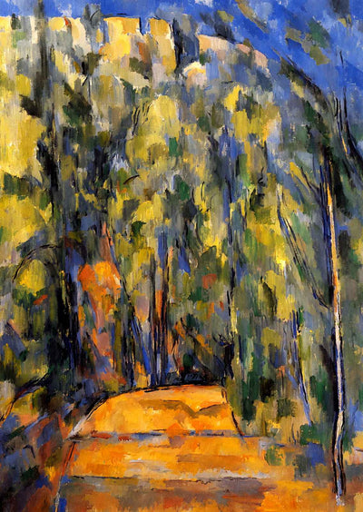 Bend in Forest Road Art Print 1906 Painting by Paul Cezanne (6 Sizes)