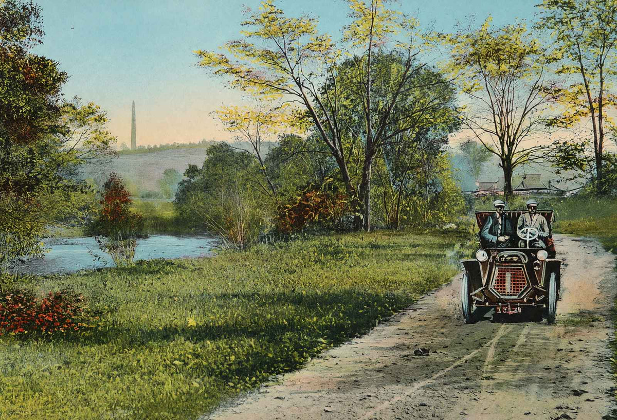 Walloomsac River Drive vintage print