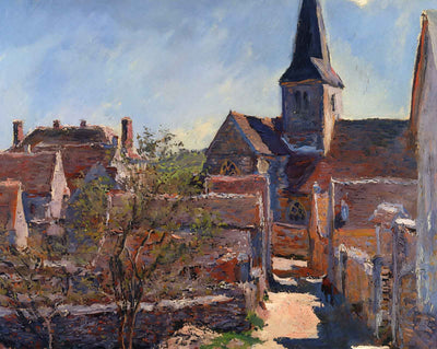 Bennecourt art print by Claude Monet (1885)