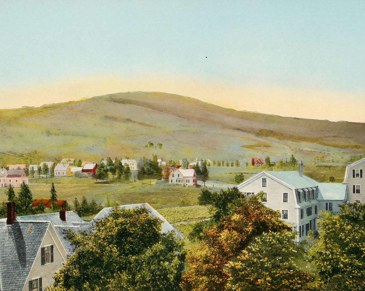 Mount Agassiz from the Village in 1911 vintage print