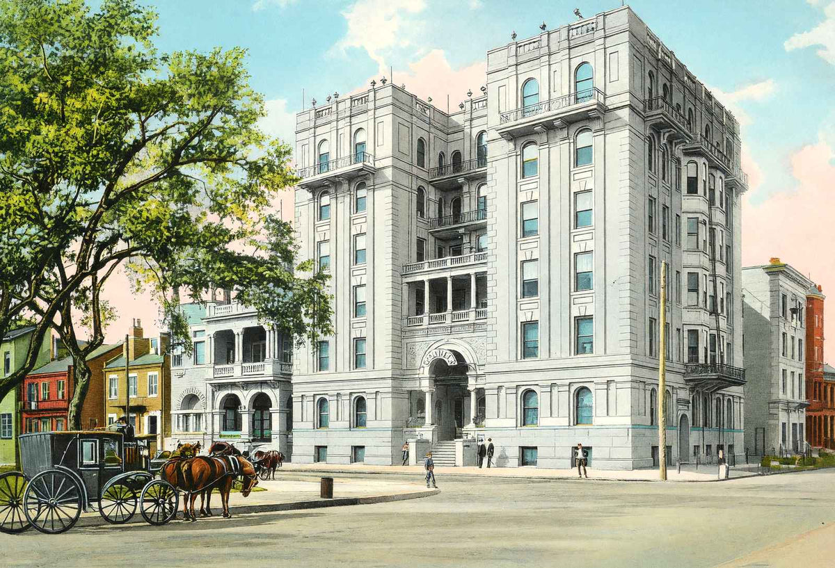 Bienville Hotel Mobile Alabama in 1905 Vintage Print (7 Sizes) - Archival Paper