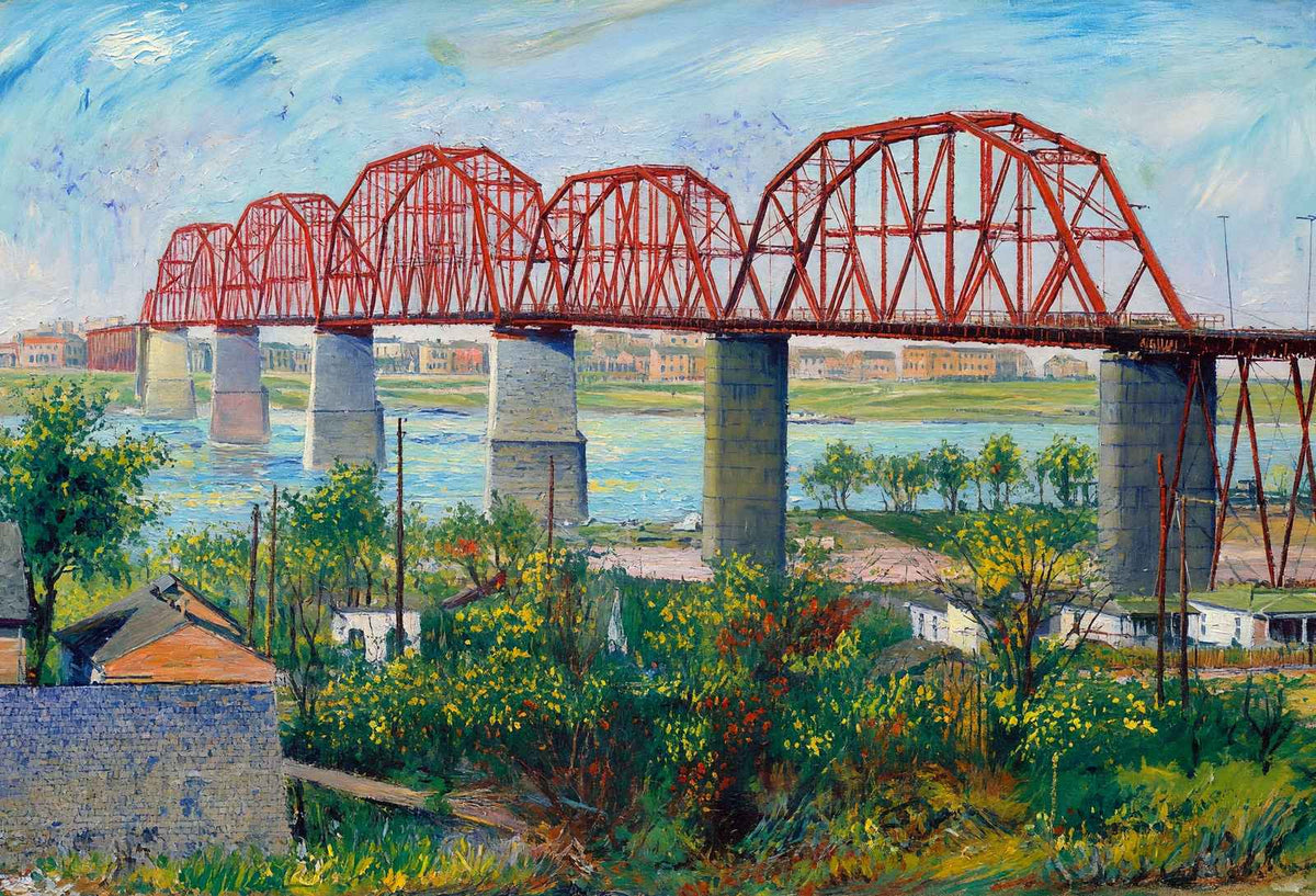 Big Four Bridge Louisville in 1904 Art Print (7 Sizes) - High Quality