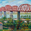 Big Four Bridge Louisville in 1904 Art Print (7 Sizes) - High Quality