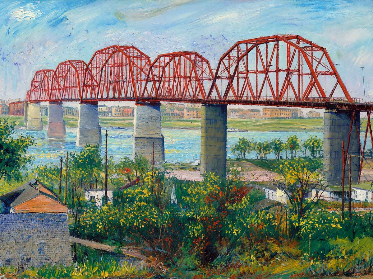 Big Four Bridge Louisville in 1904 Art Print (7 Sizes) - High Quality