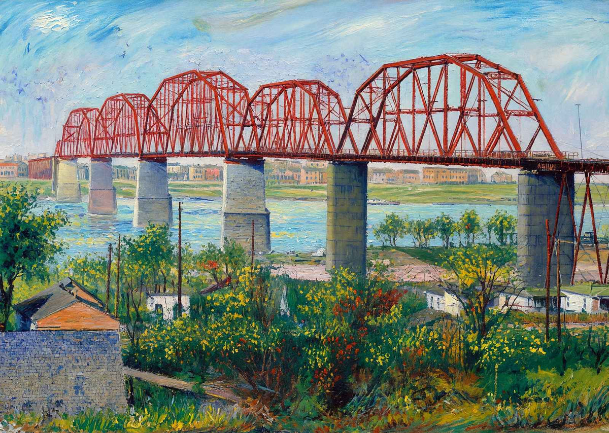 Big Four Bridge Louisville in 1904 Art Print (7 Sizes) - High Quality