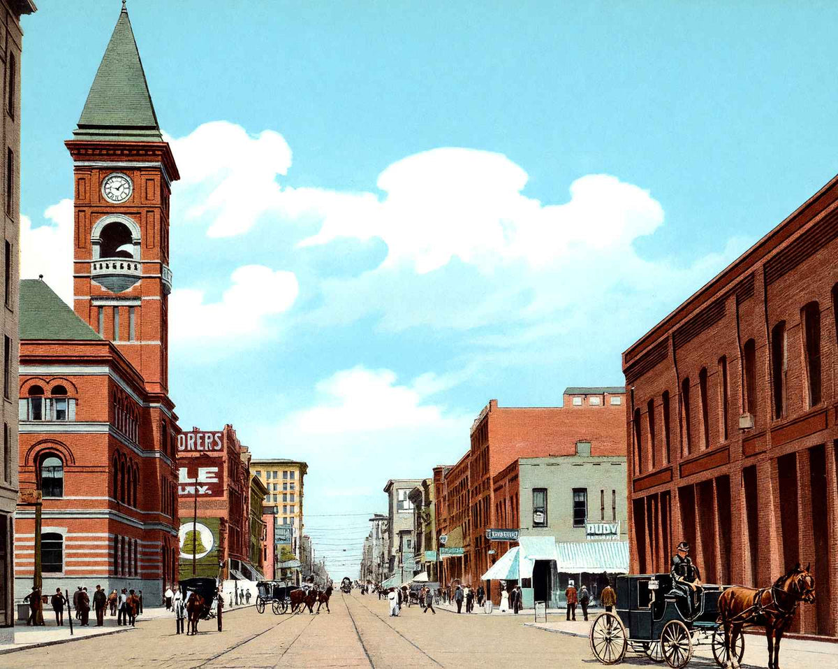 Second Avenue East from 18th Street vintage print