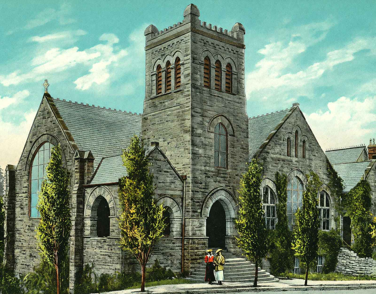 St Mary's on the Highlands Birmingham Alabama in 1906 Vintage Print (7 Sizes)