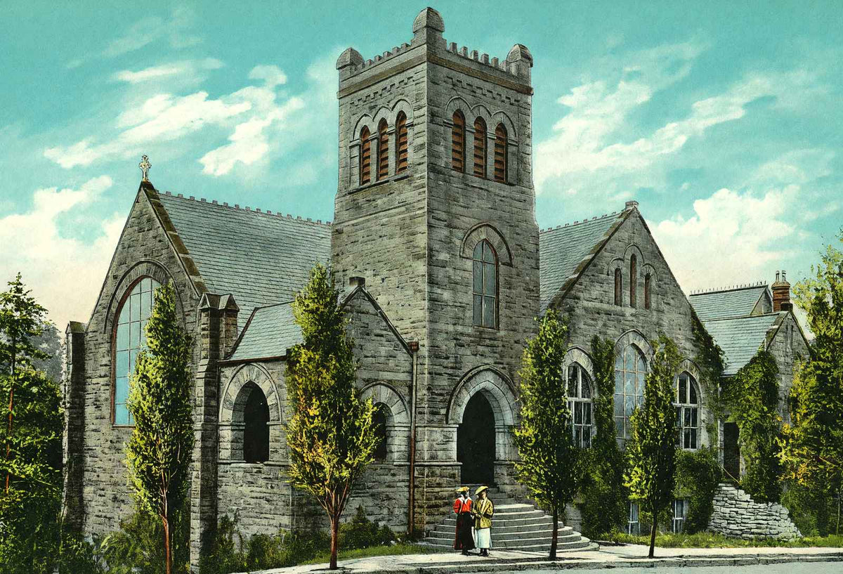 St Mary's on the Highlands Birmingham Alabama in 1906 Vintage Print (7 Sizes)