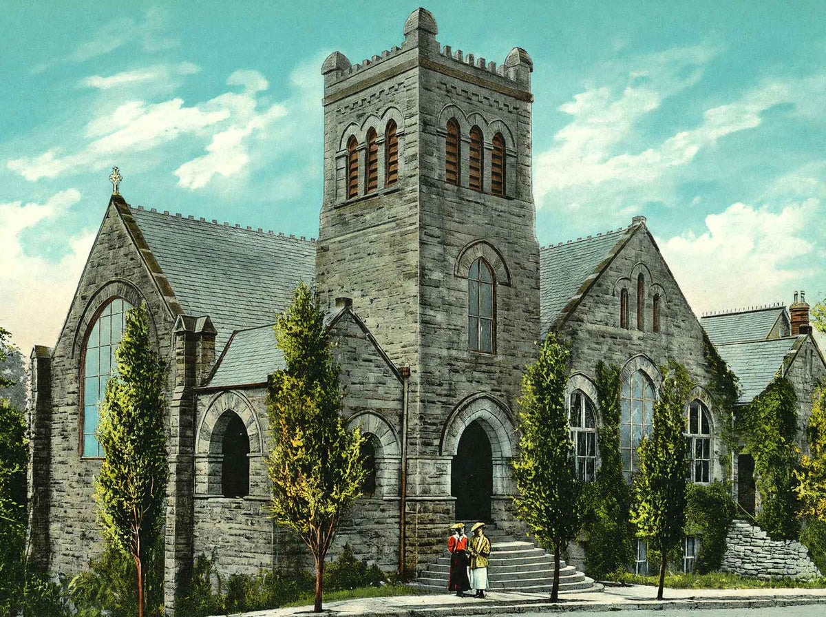 St Mary's on the Highlands Birmingham Alabama in 1906 Vintage Print (7 Sizes)