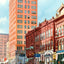 20th St North from Morris Ave, Brown-Marx Building, Birmingham 1906 Print