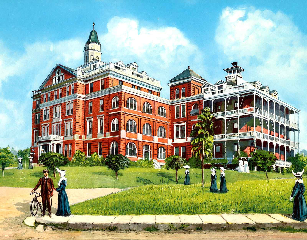 St Vincent's Hospital Birmingham Alabama in 1906 Vintage Print (7 Sizes)