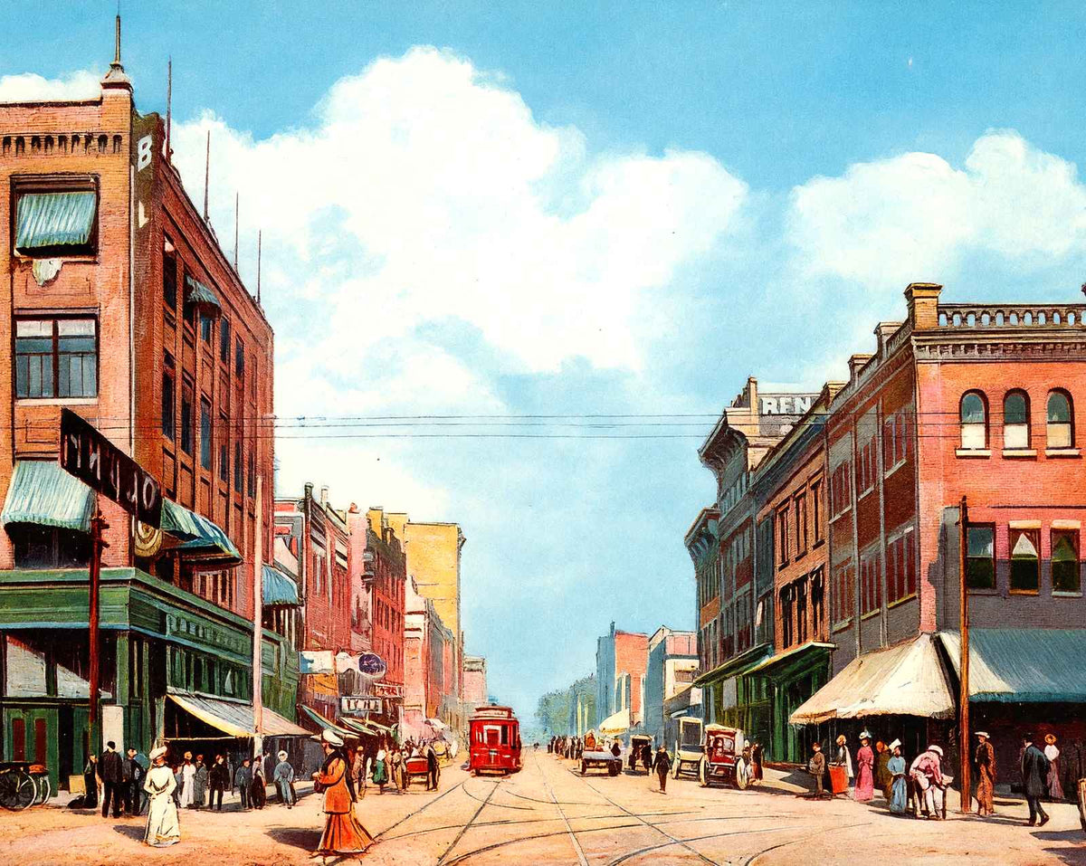 Third Avenue East from 19th Street vintage print