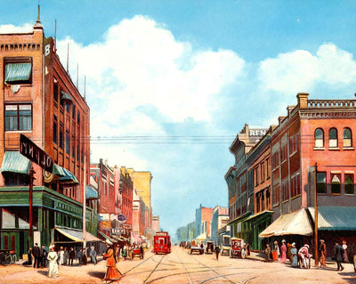 Third Avenue East from 19th Street vintage print