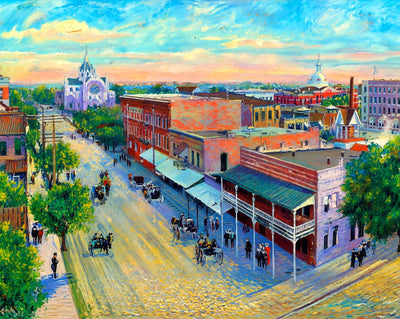 Bird's-Eye View in Tampa in 1905 art print